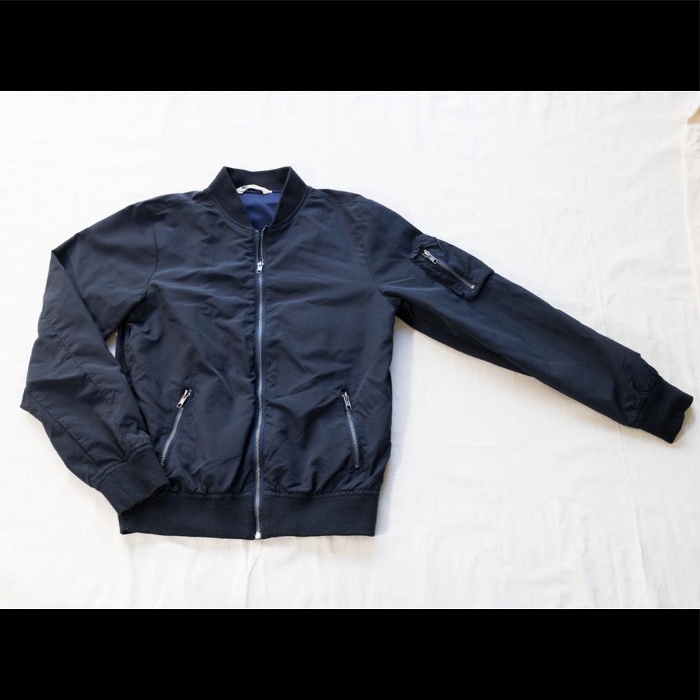 H&M Navy Bomber Jacket